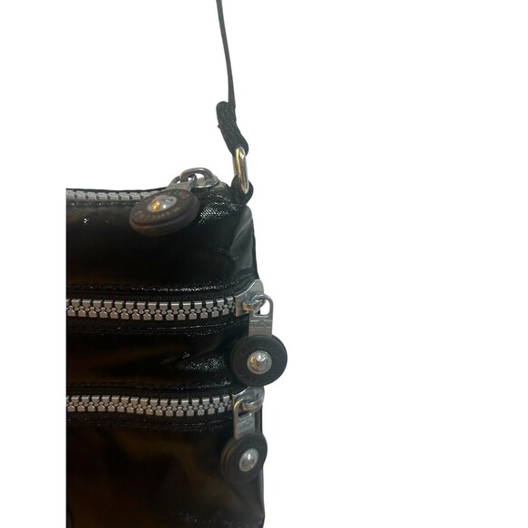 Kipling Keiko Vinyl Crossbody Mini Bag Purse Adjustable Strap Ape Monkey Charm - Picture 5 of 12